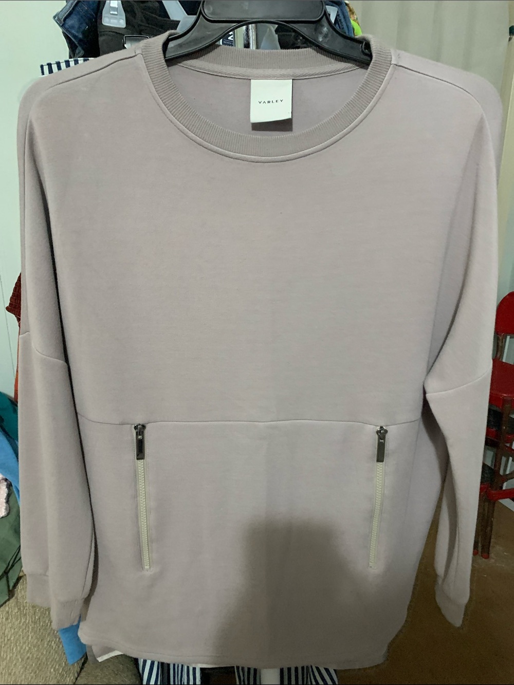 Varley Crewneck Sweatshirt in Light Mauve Sz XS fits up to XL